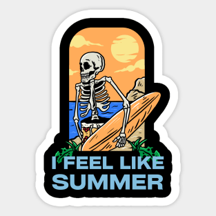 Ifeel summer Sticker